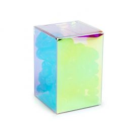 Plastic Doosjes 5,1x5,1x7,6 cm met Autolock Bodem Iridescent (25 stuks) [PLB139I]