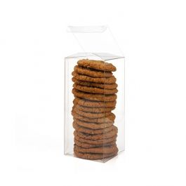 Plastic Doosjes 8,9x8,9x19,1cm Kristalhelder met Autolock Bodem (25 stuks) [PLB187]