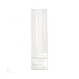 Blokbodemzakken 7x5x25,5 cm met papieren kaart (50 stuks) [PFGPB17]