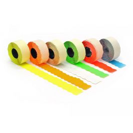 Prijsetiketten 26x12mm Wit permanent 1500 Stuks. per roll (1 Rollen) [DV-Q842.612]