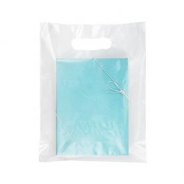 Draagtassen Frosted 55 Micron, 22,9x30,5cm (100 Stuks) [H912FT1R]