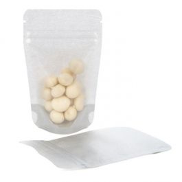 Stazakken Rijstpapier Transparant/Zilver 7,9x5,1x13cm | 28 gram (100 stuks) [ZBGR1SC]