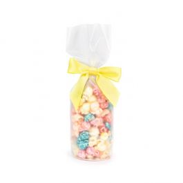 Frosted Plastic Zakken ronde Bodem 7x25,4 cm Met Papieren Kaart (50 stuks) [RPBGF2]