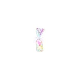 Plastic Zakken Iridescent Ronde Bodem 7x25,4 cm met Papieren Kaart (50 stuks) [RPBGH2]