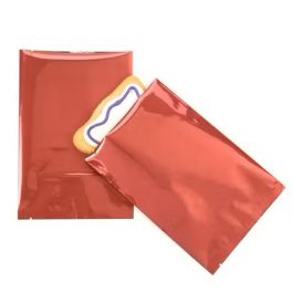 Plastic Zakken Rood 12,7x17,8cm Gemetalliseerd en Sealbaar (100 stuks) [SVP57R]