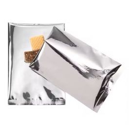 Plastic Zakken Zilver 12,7x17,8cm Gemetalliseerd en Sealbaar (100 stuks) [SVP57S]