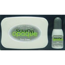 Inktkussen Stazon + Navulling, Fava green (1 st) [SZ-000-140]