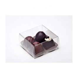 Plastic Doosjes voor Chocolade 7x3,7x7cm Voedselveilig (25 stuks) [FPB227]
