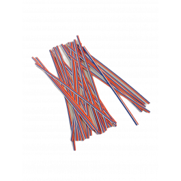 Bindstrips 15,2x0,4cm Papier Wit, Blauw, Rood (1.000 stuks) [TT6BWR]