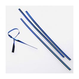 Bindstrips 15,2x0,4cm Blauw Metallic Plastic (1000 stuks) [TT6MB]