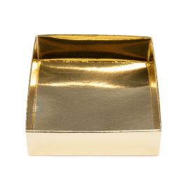 Kartonnen Doosje Bodem Goud  8 x 2,5 x 8,5 cm (25 stuks) [SG356]