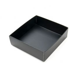 Zwarte Kraftdoosjes Bodem 7.9x2.5x8.3cm (25 stuks) [BK356]