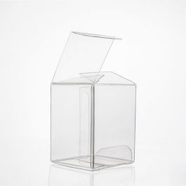 Plastic Doosjes 3,8x3,8x5,1cm Kristalhelder (50 stuks) [VB291]