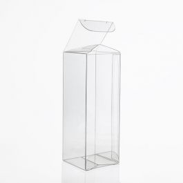 Plastic Doosjes 3,8x3,8x10,2cm Kristalhelder (50 stuks) [VB293]