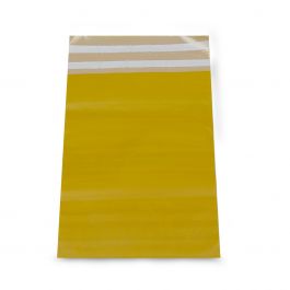 Plastic Verzendzakken 35x45+8cm Oker geel (250 st.) [FP-VZQ057]