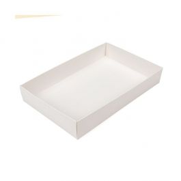 Kartonnen Bodem Doosjes Wit 15,2x3,8x24,1 cm (25 Stuks) [WH13]