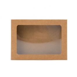 Kraftdoosjes met Venster 15.3x2.5x21.5cm (25 Stuks) [WKRGA5XL]