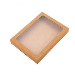 Kraftdoosjes met Venster 12,5x2,2x16,8cm (25 stuks) [WKRG267]