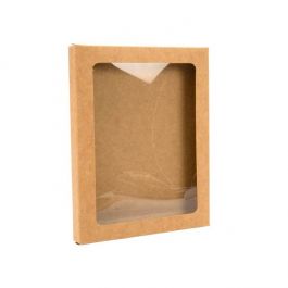 Kraftdoosjes met Venster 9,5x1,5x13,2cm (25 stuks) [WKRG10]