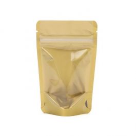 Stazakken Transparant/Goud 15x9x23,2cm | 312 gram (100 stuks) [ZBGGC7]