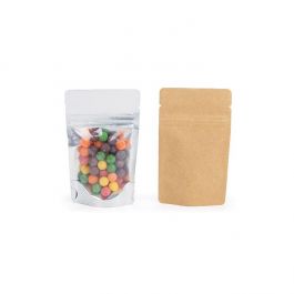 Stazakken Transparant/Kraft 8x5x13cm | 28 gram (100 stuks) [ZBGK1]