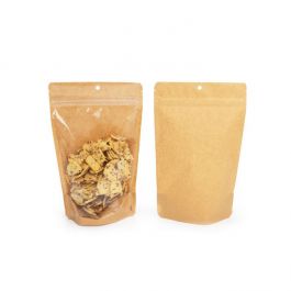 Stazakken Transparant/Kraft 14,9x8,9x23,2cm Met Ophanggat (100 Stuks) [ZBGKC7H]