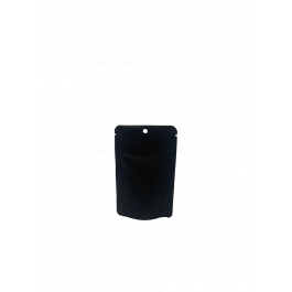 Stazakken Matt Zwart 8x5x13cm | 28 gram met rond ophanggat (100 stuks) [ZBGM1MBH]