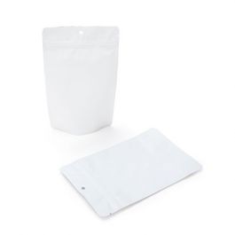 Stazakken Mat Wit 13x8x20,5cm | 113 gram met ophanggat (100 stuks) [ZBGM3MWH]