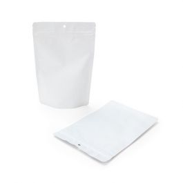 Stazakken Mat Wit 15x9x23,2cm | 312 gram met rond ophanggat (100 stuks) [ZBGM7MWH]