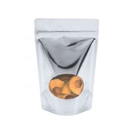 Stazakken Zilver met ovaal Venster 14,9x8,9x23,2cm | 312 gram (100 stuks) [ZBGMO7S]