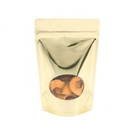 Stazakken Goud met ovaal Venster 14,9x8,9x23,2cm | 312 gram (100 stuks) [ZBGMO7SG]