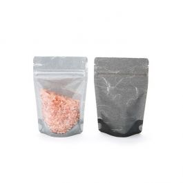 Stazakken Rijstpapier Transparant/Zwart 10,2x6x15,2cm | 57 gram (100 stuks) [ZBGR2BC]