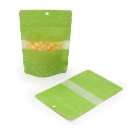 Stazakken Rijstpapier Groen 10 x 6 x 15.2 cm | 57 gram met ophanggat (100 stuks) [ZBGR2GRH]