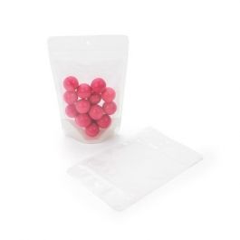 Stazakken Rijstpapier Transparant/Wit 11,9x7,6x18,4cm | 114 gram met rond ophanggat (100 stuks) [ZBGR46WCH]