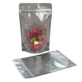 Stazakken Rijstpapier Transparant/Zwart 14,9x8,9x23,2cm | 312 gram (100 stuks) [ZBGR7BC]