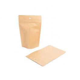 Stazakken Kraft 13x8x20,5cm | 113 gram met rond ophanggat (100 stuks) [ZBGSK3H]