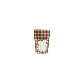 Stazakken Transparant/Bruine Pastel Ruitjes 13x7,9x20,6 cm (25 stuks) [ZBGSW3BRP]
