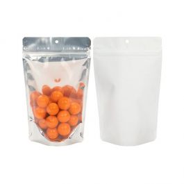 Stazakken Transparant/Wit 13x8x20,5cm | 113 gram (100 stuks) [ZBGW3]