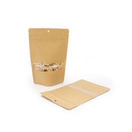 Stazakken Kraft 10x6x15cm | 57 gram Met rond Ophanggat (100 stuks) [ZBGW2KH]
