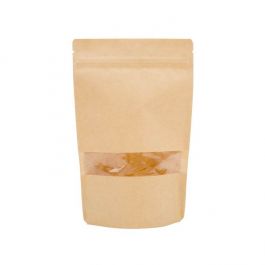 Stazakken Kraft 15x9x23cm met Venster (100 stuks) [ZBGW7K]