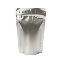 Stazakken gemetalisseerd Zilver 15x9x23cm met ophanggat (100 Stuks) [ZBGM7SH]