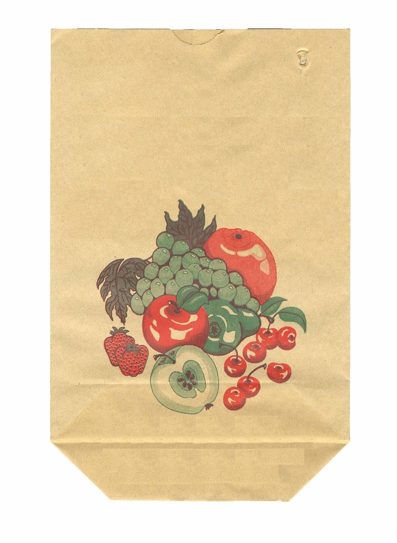 Kruisbodemzakken met groente opdruk